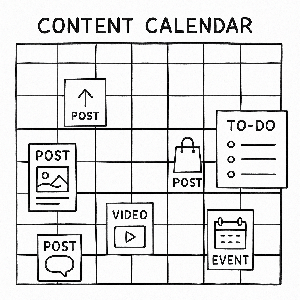 Content calendar for small business marketing