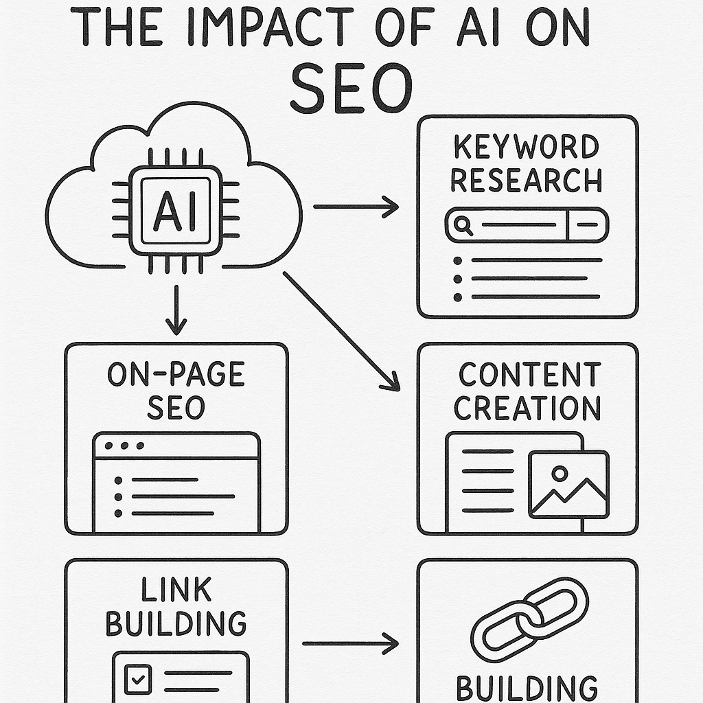 Infographic of AI impact on SEO segments