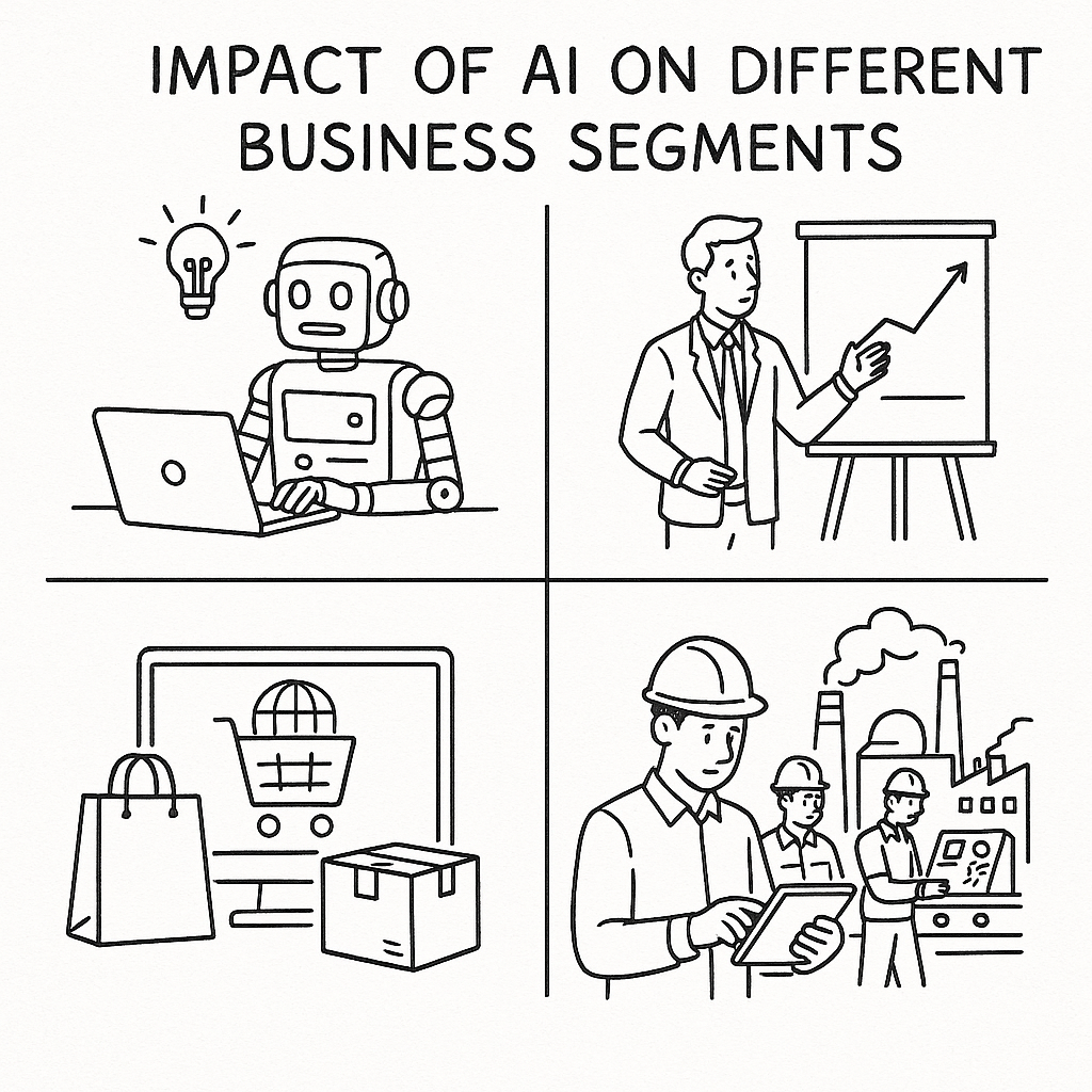 Impact of AI on different business segments in SEO