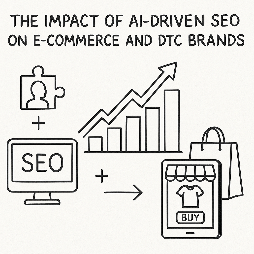 Chart of AI-driven SEO impact on e-commerce and DTC brands