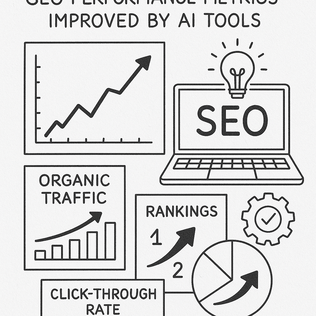 Data visualization of SEO performance metrics